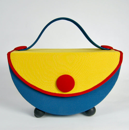 Storybook Purse - Yellow and Teal Blue