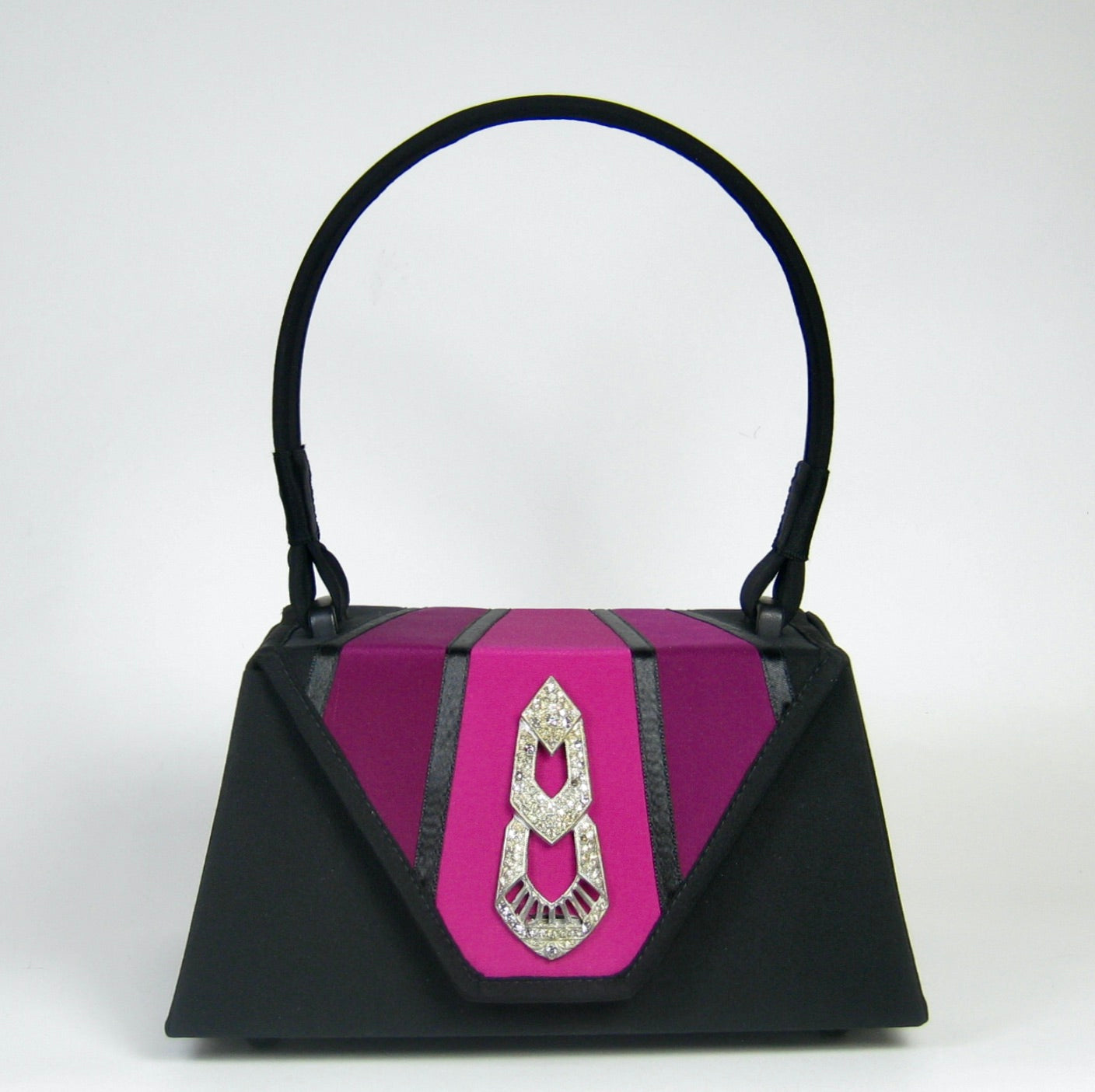 Deco Purse - Black with Hot Pink