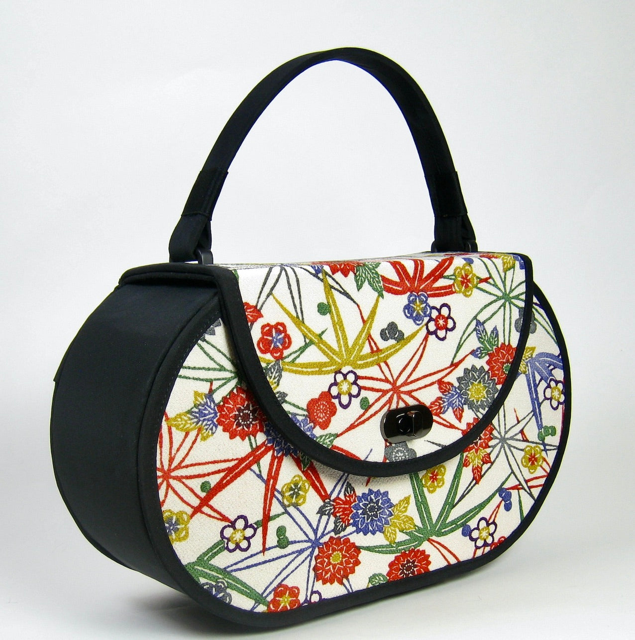 Oval Handbag - Bright Floral