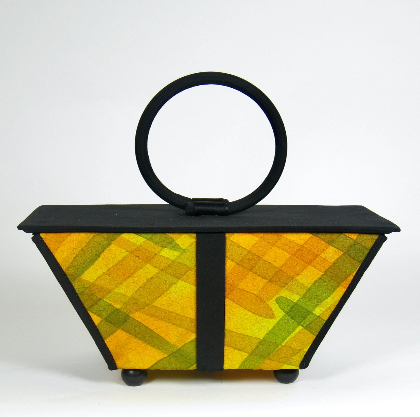 Kimono Purse - Orange and Green Patterned