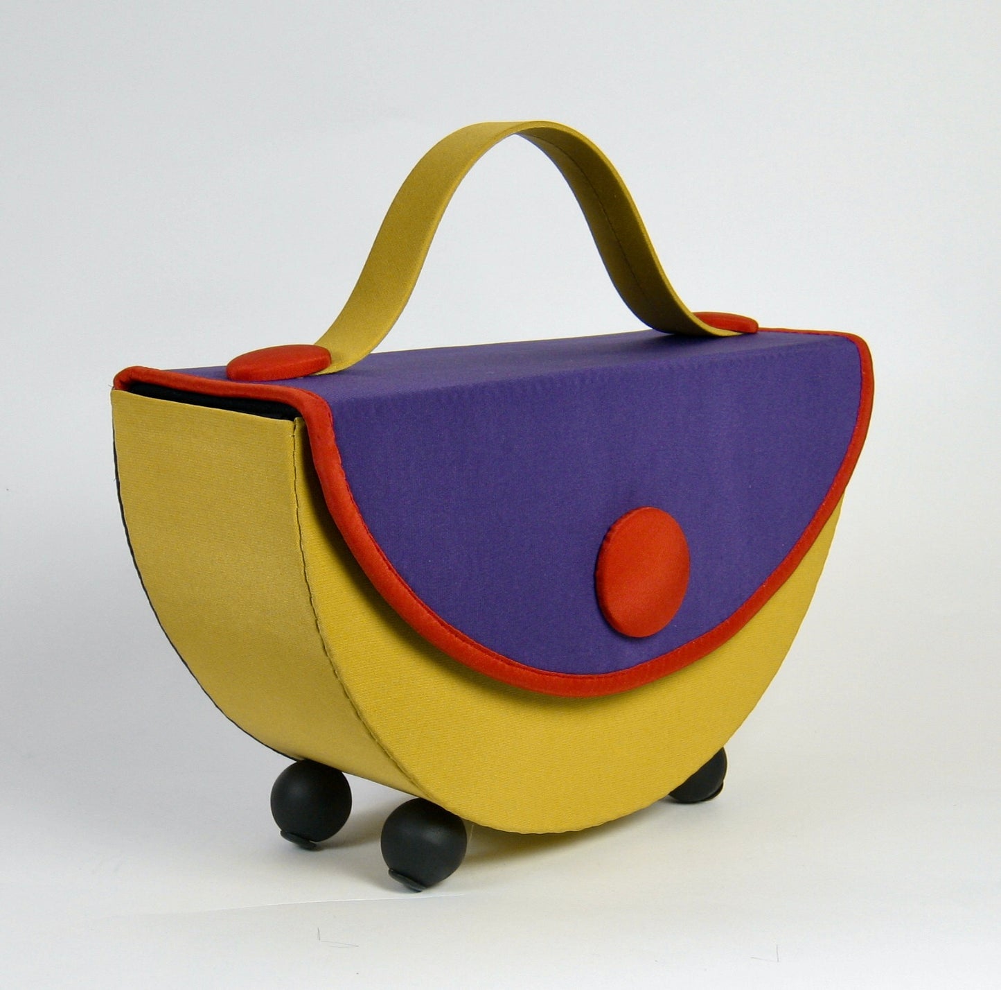 Storybook Purse - Violet and Chartreuse