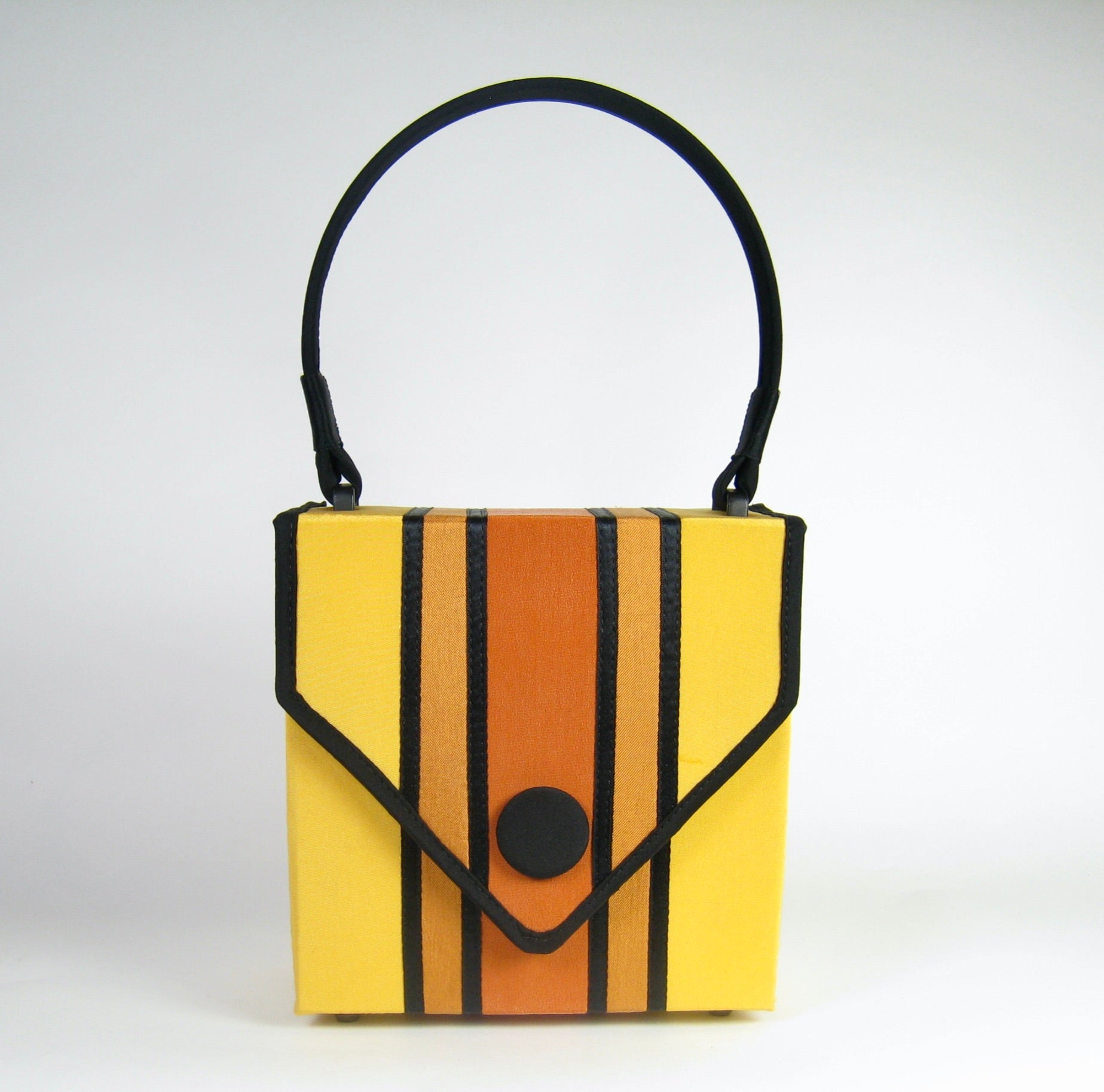 Black and cheap yellow purse