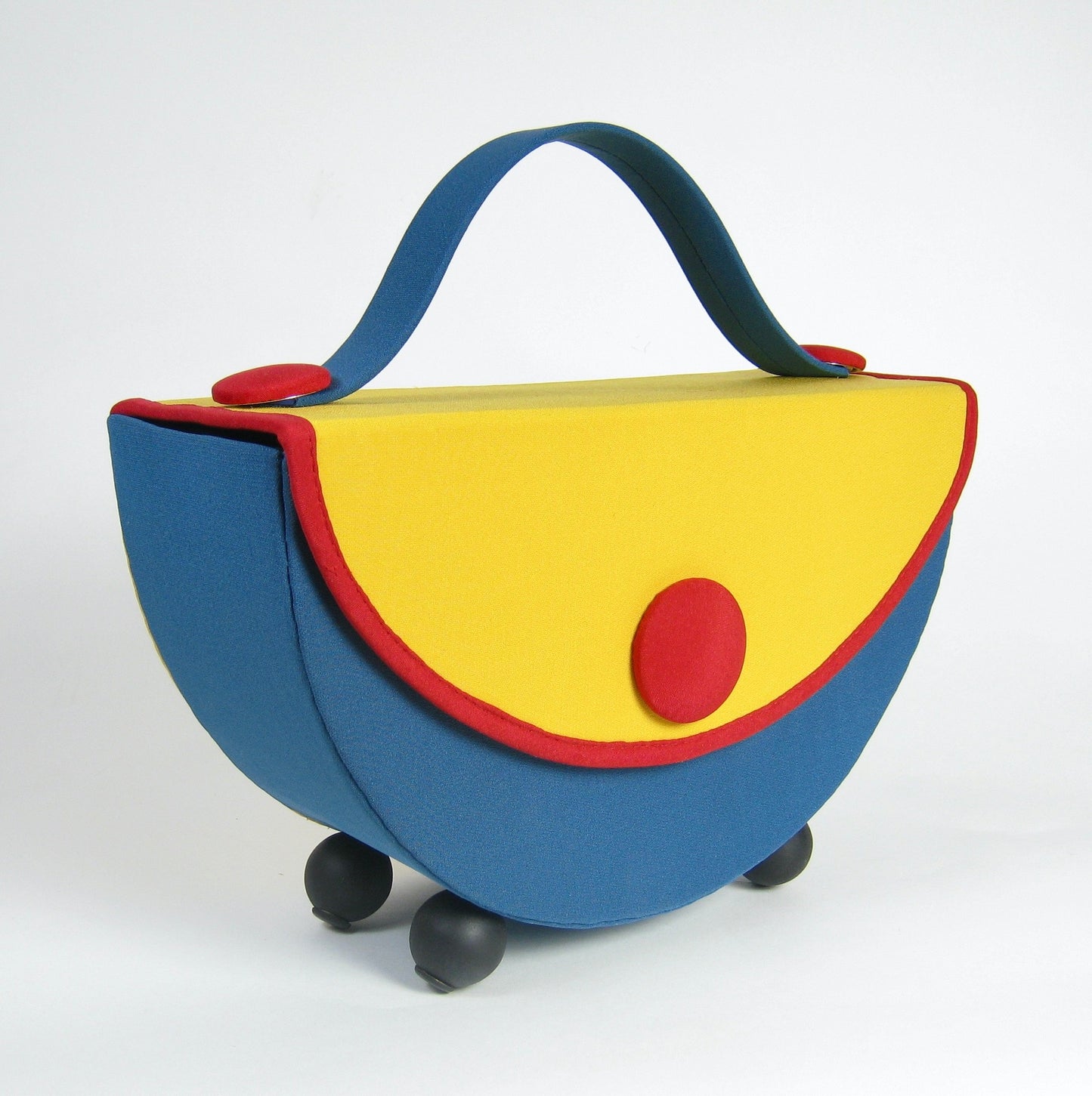 Storybook Purse - Yellow and Teal Blue