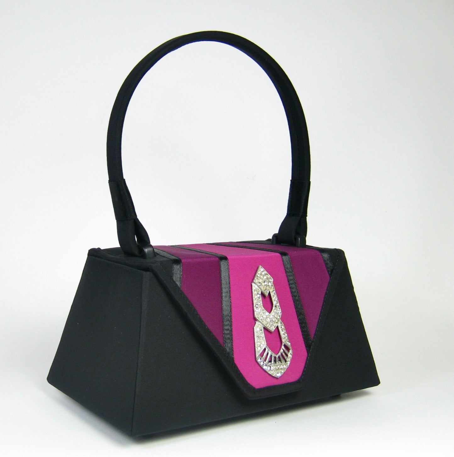 Deco Purse - Black with Hot Pink