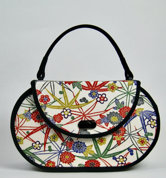 Oval Handbag - Bright Floral