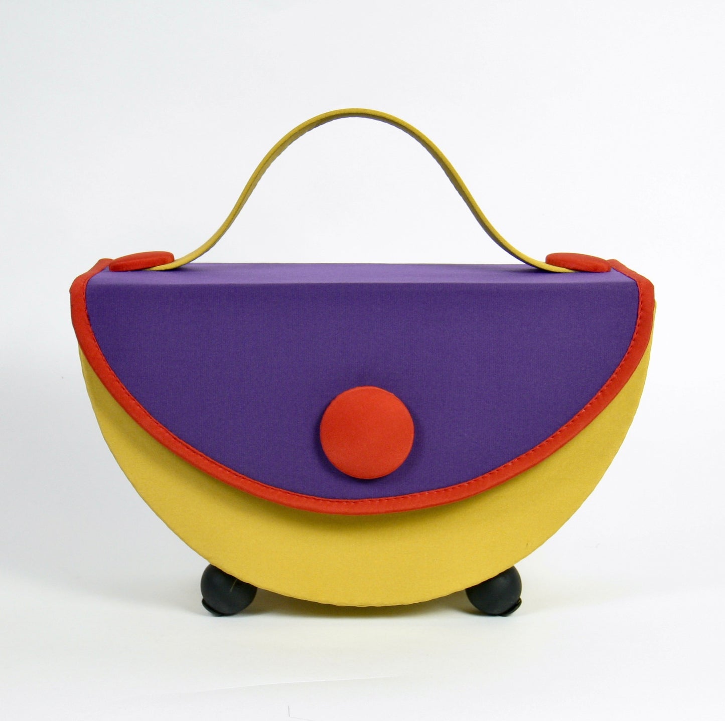 Storybook Purse - Violet and Chartreuse